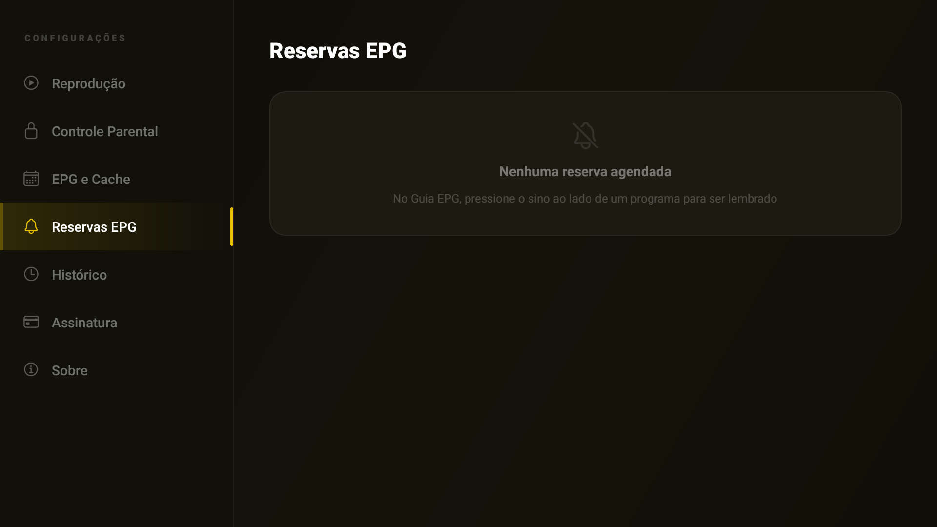 Reservas EPG
